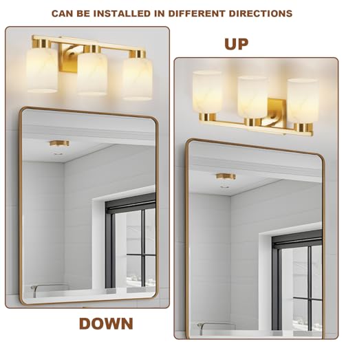 3 Light Bathroom Light Fixtures (3 Count)
