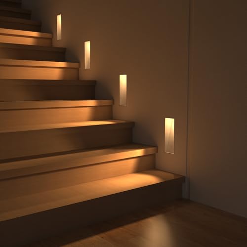 12 Pack Trimless Recessed Step Lights (12 Count)