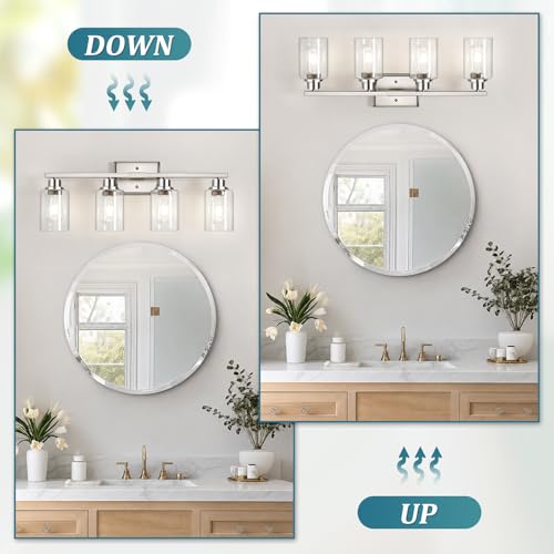 Modern Brushed Nickel Bathroom Light Fixtures