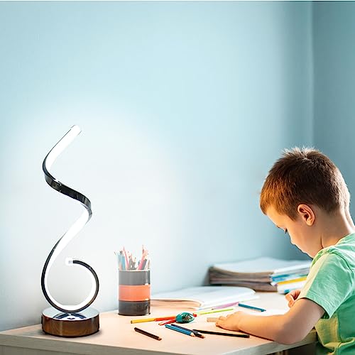 Modern Spiral LED Table Lamp Set of 2 (2 Count)