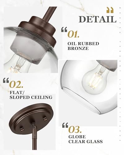 2 Pack Pendant Lights Kitchen Island (2 Count)