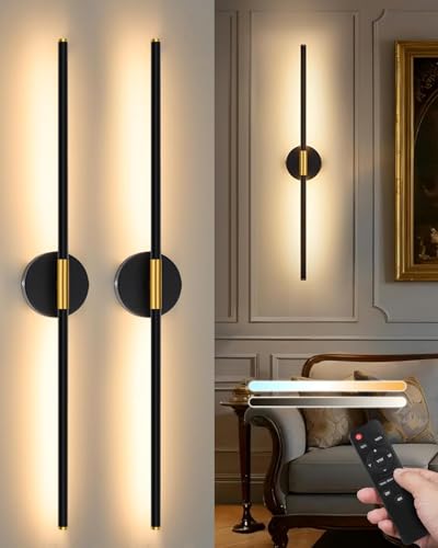 32" Battery Operated Wall Sconce Set of 2