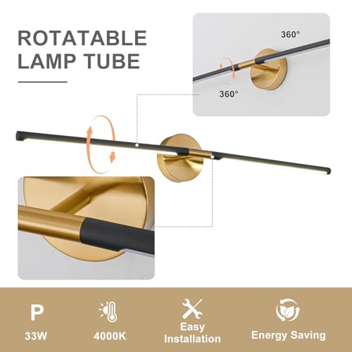 Modern Bathroom Light Fixtures Over Mirror 43 Inch