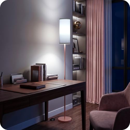 Slim Floor Lamp for Living Room with Magnetic Remote and Foot Switch