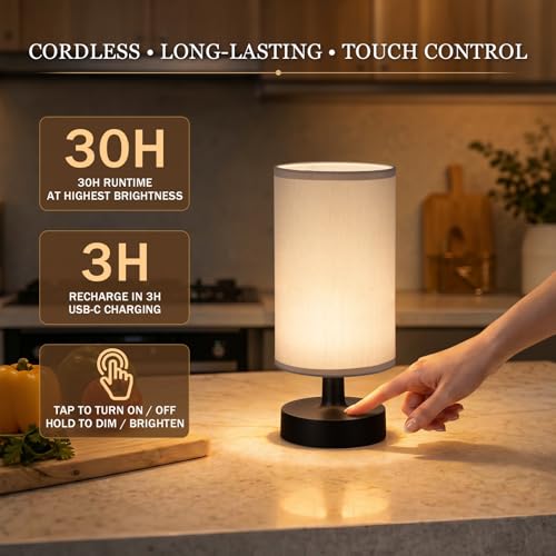 Cordless Table Lamp Rechargeable Small