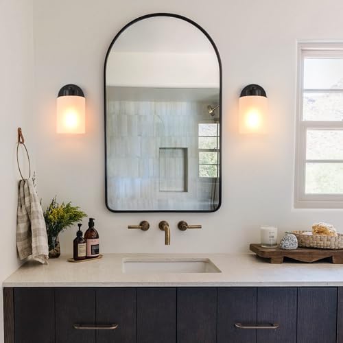 Metal Sconces Wall Lighting with Clear Glass Shade