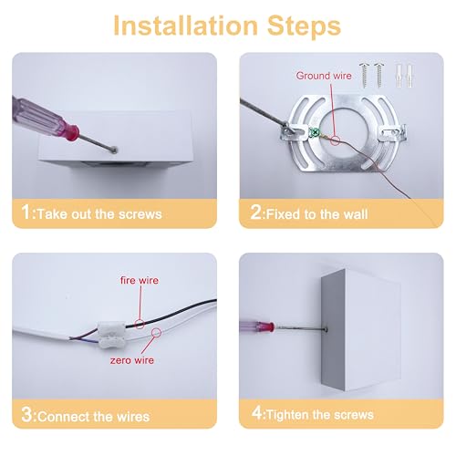 LED Wall Sconces Set of Two