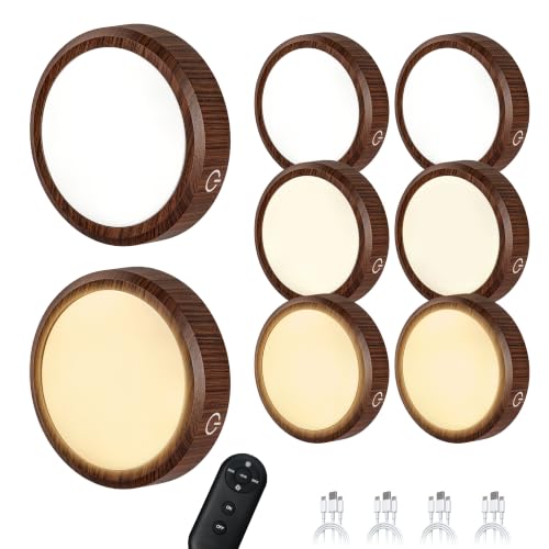 Puck Lights with Remote Control Rechargeable