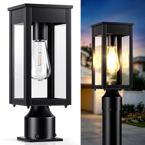 15.5'' Outdoor Solar Post Light