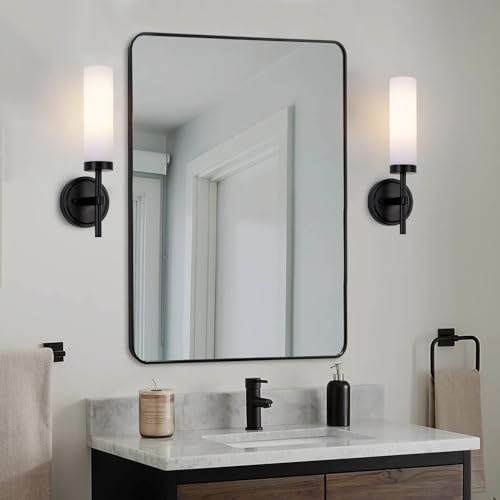 Black Bathroom Wall Sconces Set of 2 (2 Count)