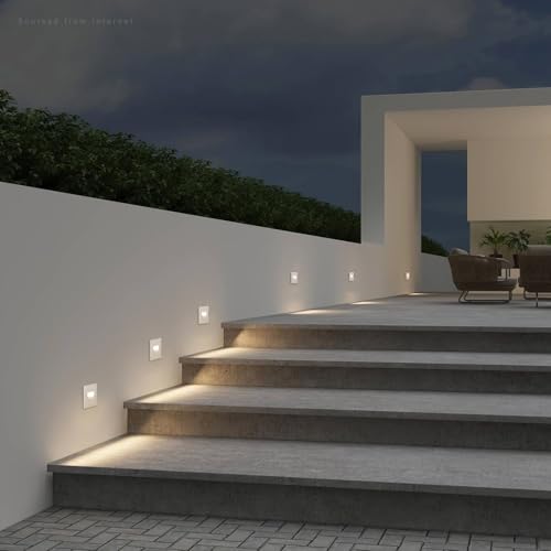 3 Pack 5CCT 120V LED Step Lights (3 Count)