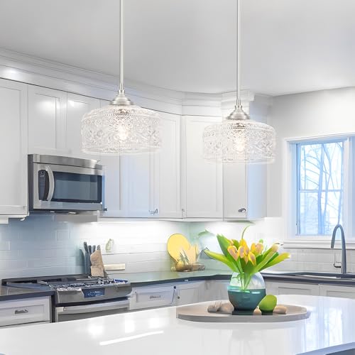Modern Brushed Nickel Pendant Lights Kitchen Island