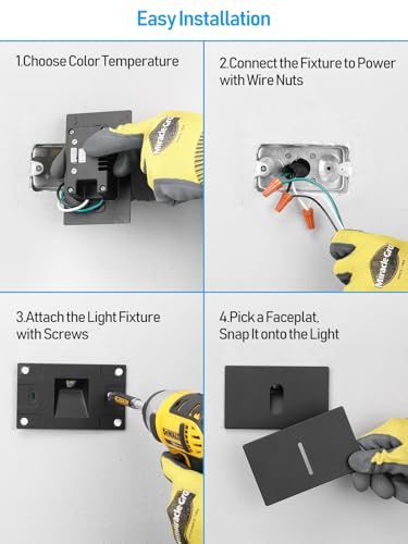 6 Pack 5CCT LED Step Light (6 Count)