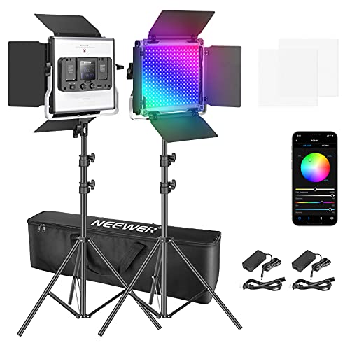 2 Packs 480 RGB Led Light with APP Control (2 Count)