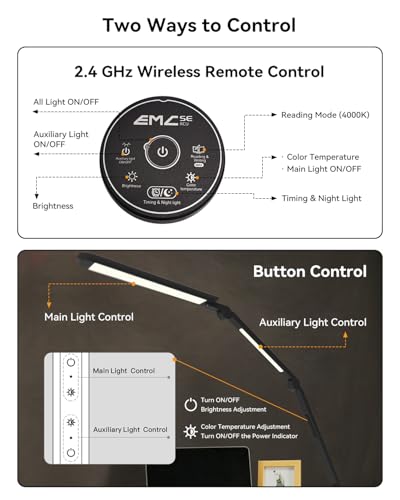 LED Desk Lamp with Clamp