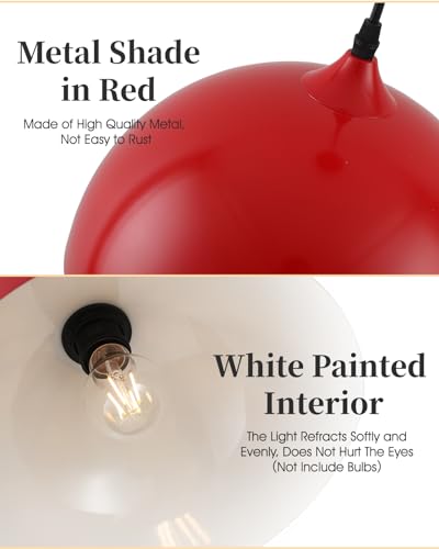 Industrial Pendant Light Fixtures (3 Count)