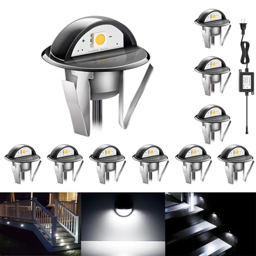 RNEHON 10 Pack LED Outdoor Deck Lights Kit (10 Count)