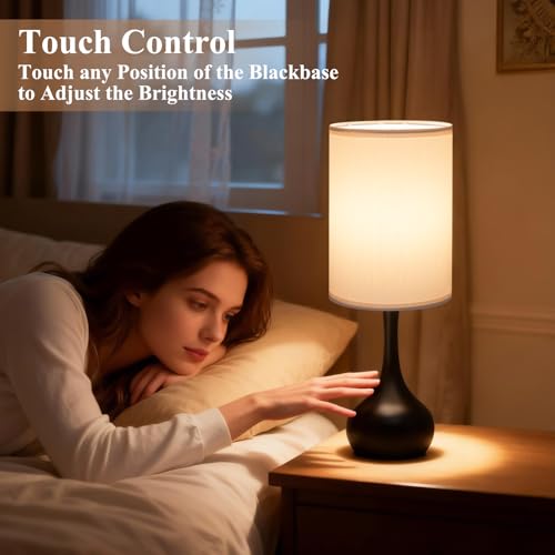Touch Bedside Lamp for Bedroom