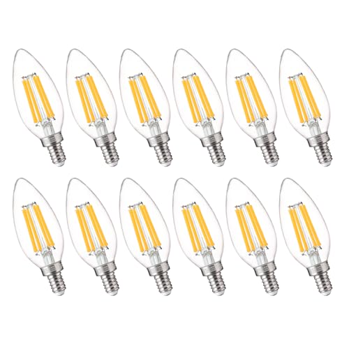 100W Equivalent LED Candelabra Bulbs (12 Count)