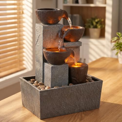 13 Inch Tabletop Water Fountain Indoor