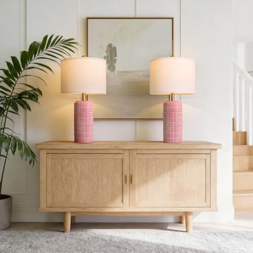 23" Ceramic Table Lamps for Living Room (2 Count)