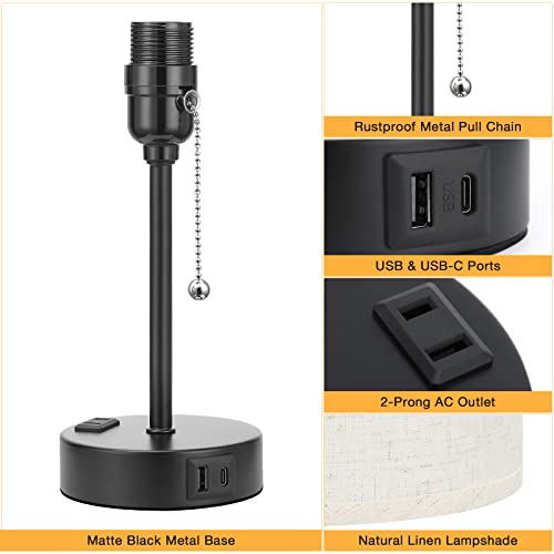 Small Bedside Table Lamp for Bedroom