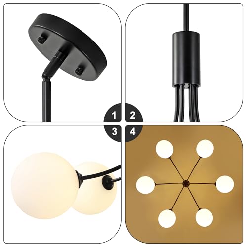 Black Sputnik Chandelier