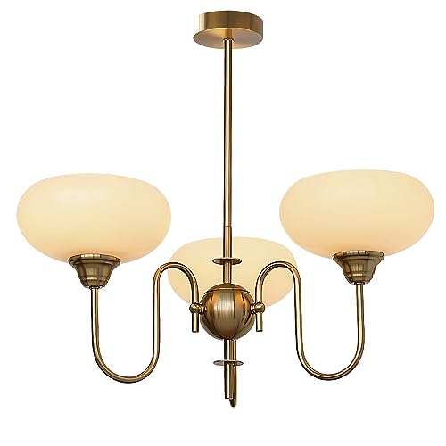 Modern Gold Globe Chandelier Light Fixture Mid Century 3