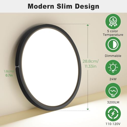 4Pack LED Flush Mount Ceiling Light (4 Count)