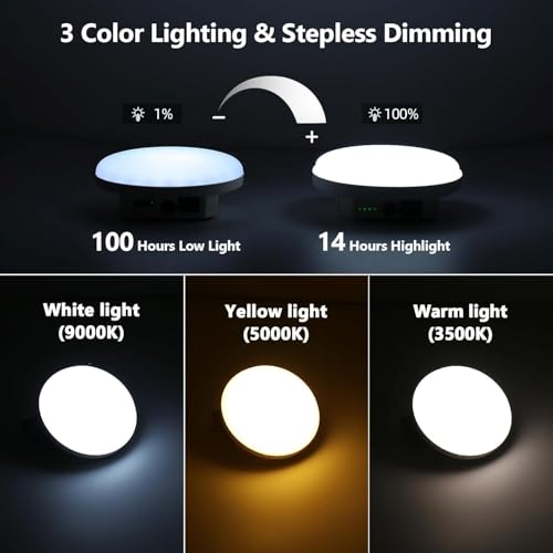 Transparent Rechargeable LED Portable 5000LM 40W Camping Tent Light