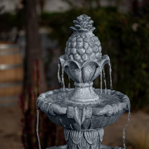 58.3" 3 Tier Outdoor Freestanding Water Fountain