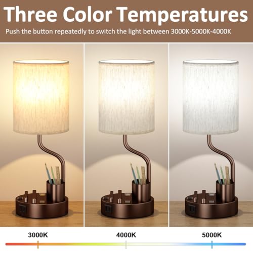 Bedside Lamps for Bedroom Set of 2 (2 Count)