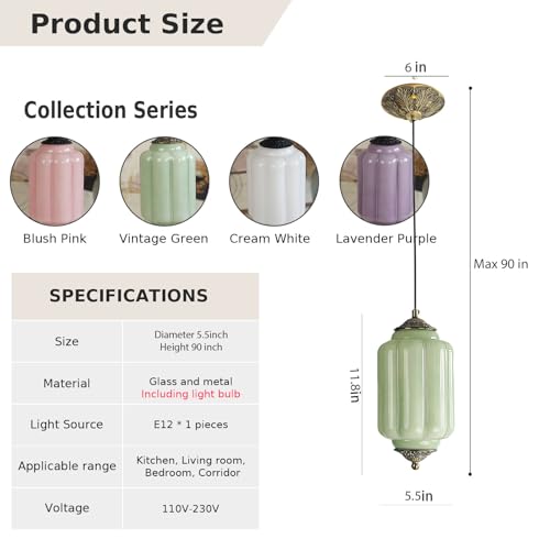 Vintage Milk Glass Pendant Lights Kitchen