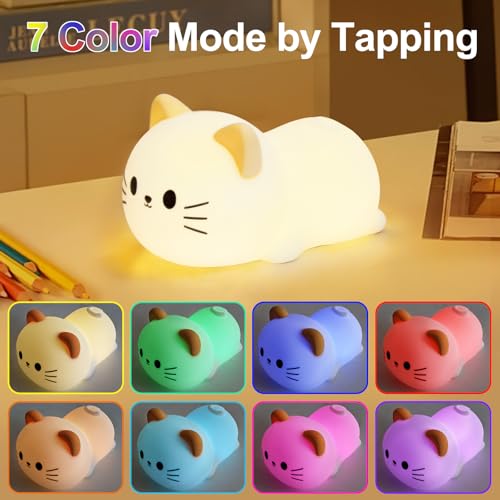 Cat Night Light & Lamp for Baby Nursery