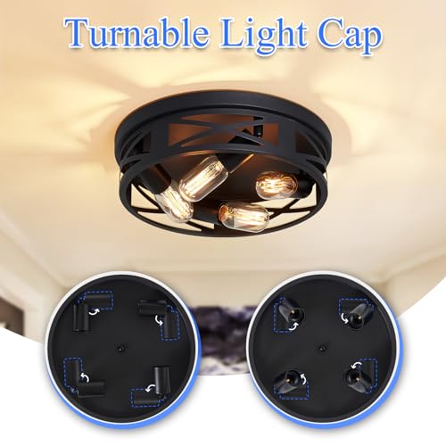 Flush Mount Ceiling Light Fixture (2 Count)