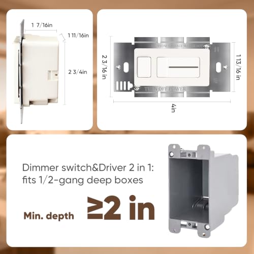 24V 100W Led Dimmer Driver Switch Integrated Unit