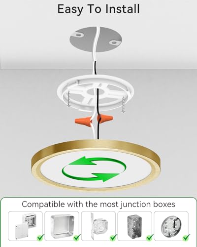 LED Ceiling Light Golden