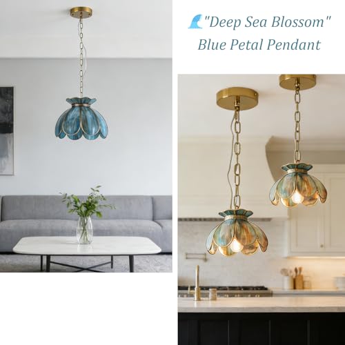 Brass Glass Ceiling Pendant Light
