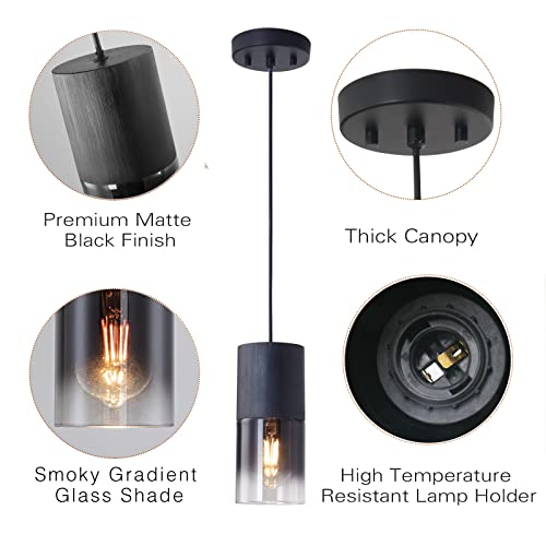 3 Pack Black Pendant Light Fixtures (3 Count)