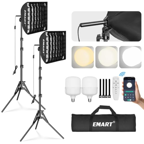 Softbox Lighting Kit with Grid (2 Count)