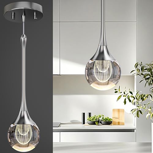 Silver Pendant Lights Kitchen Island