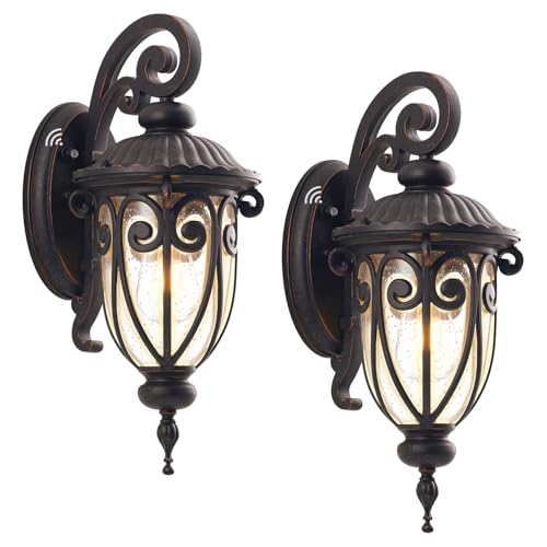 23 Inch Large Dusk to Dawn Outdoor Porch Lights for Garage (2 Count)