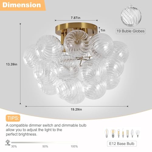 Mid Century Modern Flush Mount Ceiling Light