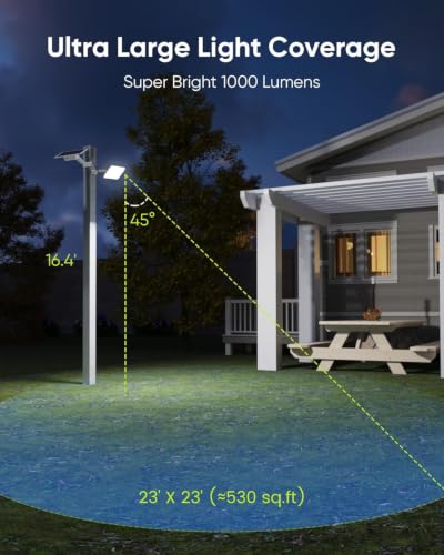 1000 Lumen 299 LED Solar Dusk to Dawn Light Outdoor White 2 Pack (2 Count)