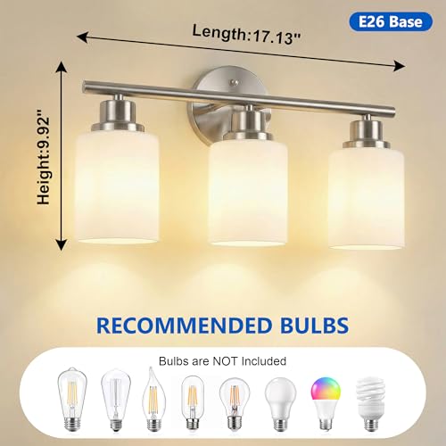 3 Light Bathroom Light Fixtures