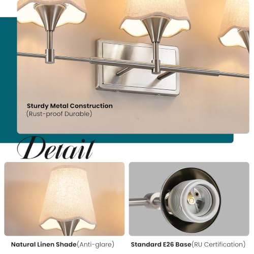 Brushed Nickel Bathroom Vanity Light (Brushed Nickel / 5 LIGHT)