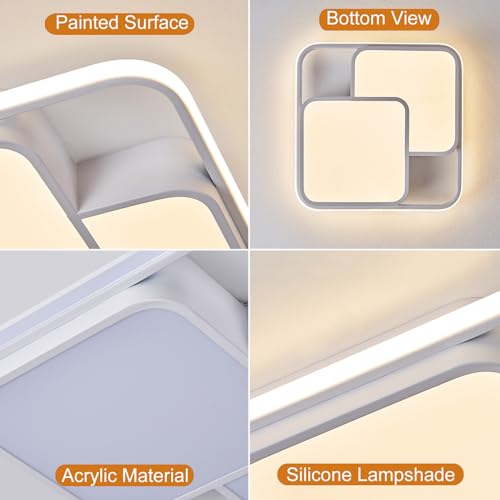 Square LED Ceiling Light with Remote