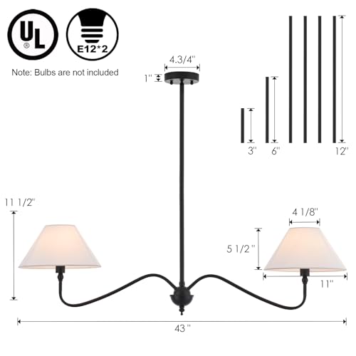 Modern Linear Chandelier for Kitchen Island