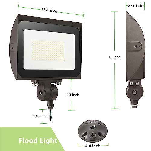 100W Outdoor LED Flood Light with Plate