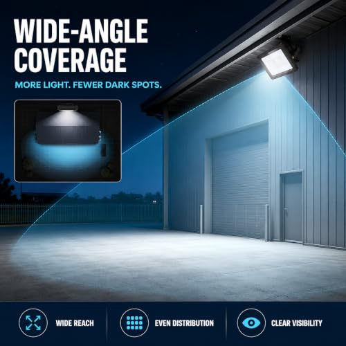 250W 2 Pack LED Flood Lights Outdoor (4 Count)
